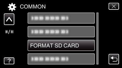 FORMAT SD CARD